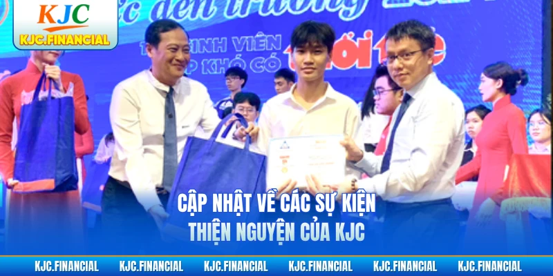 Cập nhật về các sự kiện thiện nguyện của KJC